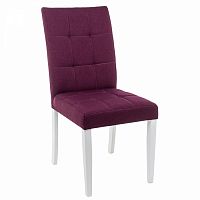 стул деревянный madina white / fabric purple в Мурманске