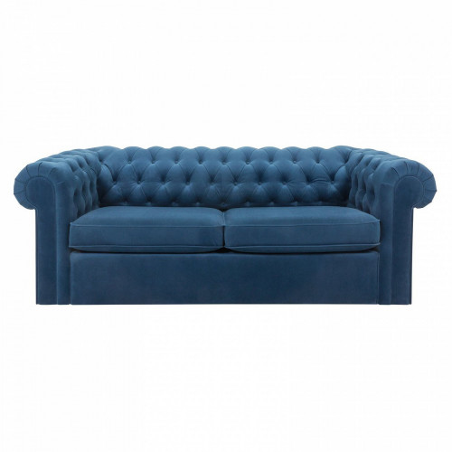 диван chesterfield прямой синий в Мурманске
