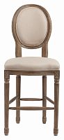 барный стул деревянный мягкий vintage french round кремовый лен в Мурманске