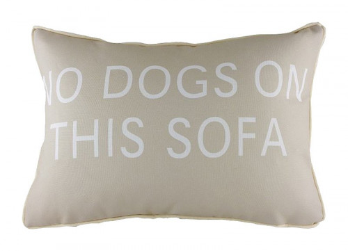 подушка с надписью no dogs on this sofa в Мурманске