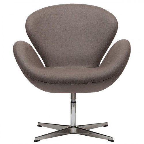 кресло swan chair серо-коричневая в Мурманске