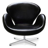 кресло swan chair черное в Мурманске