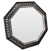 зеркало восьмиугольное черное с орнаментом silver ornaments в Мурманске