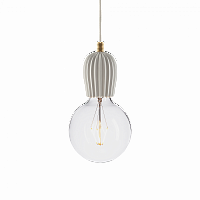 подвесной светильник beton rib white brass в Мурманске