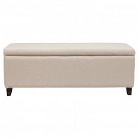 оттоманка dean upholstered storag бежевая в Мурманске