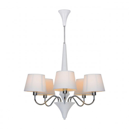 подвесная люстра arte lamp a1528lm-5wh белая в Мурманске