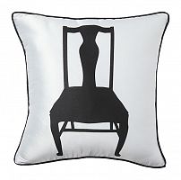 подушка с изображением стула chair white в Мурманске