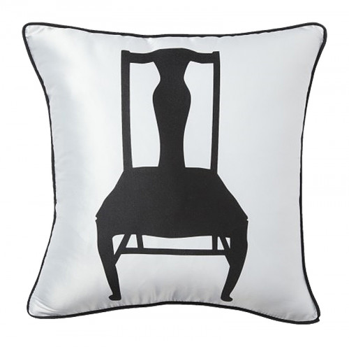 подушка с изображением стула chair white в Мурманске