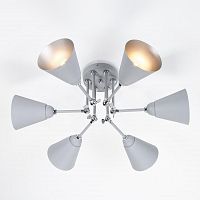 потолочная люстра eurosvet nigella 70052/6 серый/серебро в Мурманске