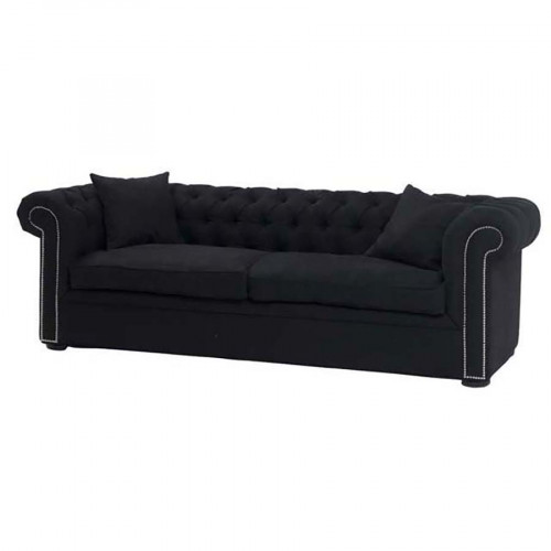 диван black linen прямой черный в Мурманске