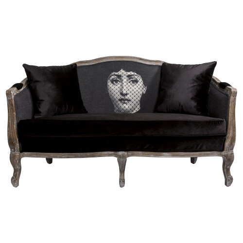 диван «вуаль» fornasetti прямой черный в Мурманске