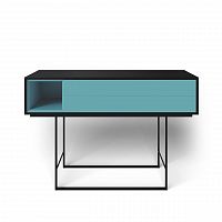 консоль с ящиками на металлических ножках голубая quadro new в Мурманске