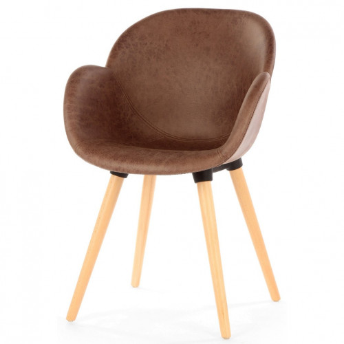 стул patchwork (eames style) коричневый в Мурманске