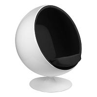 кресло eero aarnio style ball chair черное в Мурманске