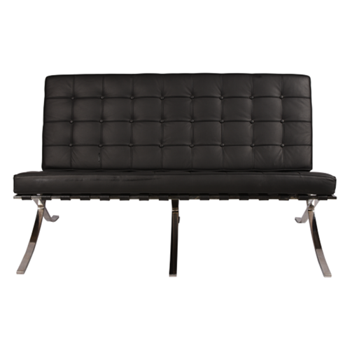 диван barcelona style loveseat sofa прямой черный в Мурманске