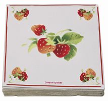 салфетки бумажные клубника comptoir de famille в Мурманске