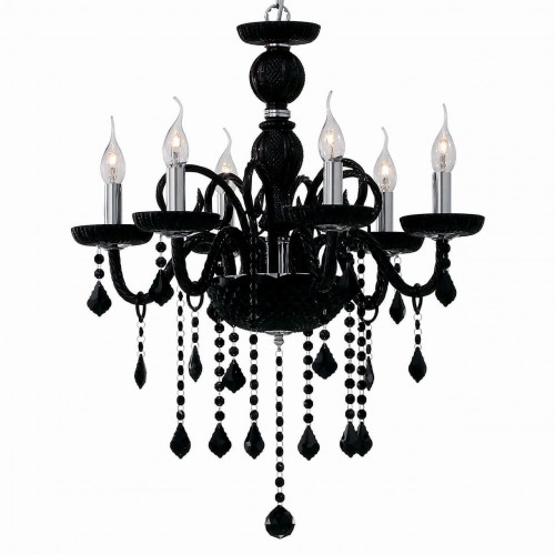подвесная люстра ideal lux giudecca sp6 nero в Мурманске