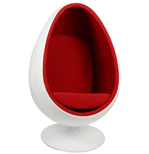 кресло ovalia egg style chair красное в Мурманске
