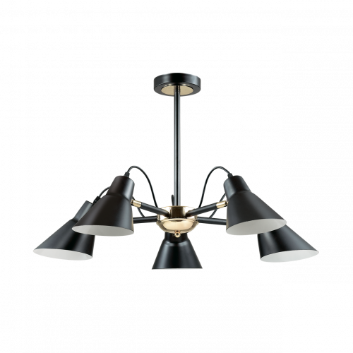 потолочная люстра lumion naomi 3709/5c черная в Мурманске