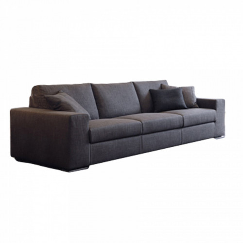 диван «алберта» раскладной прямой темно-серый в Мурманске