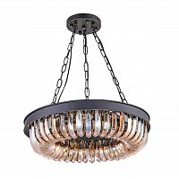 люстра terra black amber d50 черная, стекло янтарного цвета в Мурманске