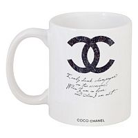 кружка с рисунком drink champagne. coco chanel в Мурманске