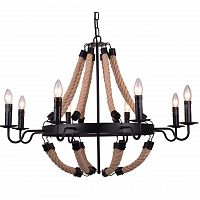 подвесная люстра arte lamp marsiglia a8956lm-8bk в Мурманске