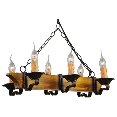 подвесная люстра arte lamp taverna a9525lm-6br в Мурманске