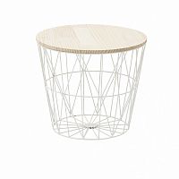 стол-корзина flora m белый в Мурманске