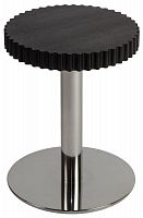 стол журнальный onduline 1 - ash wengé stained chromed metal 180392-1 черный в Мурманске