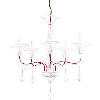 подвесная люстра arte lamp artefact a3225lm-5wh белая в Мурманске