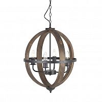 люстра на 4 рожка коричневого цвета в Мурманске