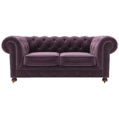 диван chesterfield lux двухместный прямой фиолетовый в Мурманске