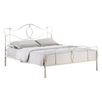 кованая двуспальная кровать 160х200 белая lili в Мурманске