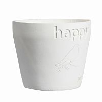 цветочный горшок happy белый в Мурманске
