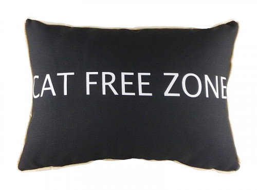 подушка с надписью cat free zone в Мурманске