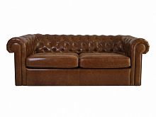 диван chesterfield прямой коричневый в Мурманске