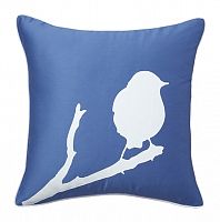 подушка с птичкой lone bird diamond-blue в Мурманске