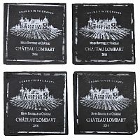 подставки под стакан квадратные сланец (набор шт) comptoir de famille в Мурманске