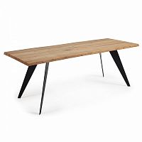 стол nack 220x100 черный, натуральный дуб c799m40 от la forma (ex julia grup) в Мурманске