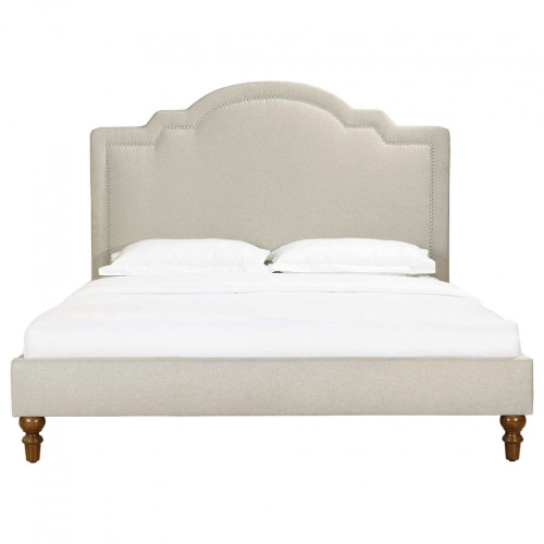 кровать двуспальная 160х200 бежевая cassis upholstered в Мурманске