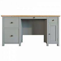 большой рабочий стол jules verne с узкой и широкой тумбами серый в Мурманске