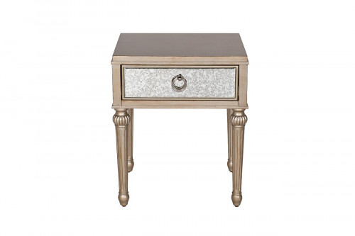 тумбочка прикроватная с ящиком и зеркальной отделкой в Мурманске