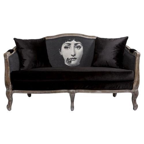 диван «комплимент» fornasetti прямой черный в Мурманске
