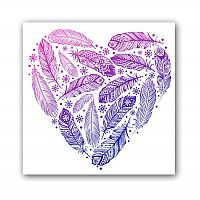 постер heart а3 (фиолетовый) в Мурманске