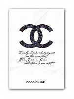 постер drink champagne. coco chanel а3 в Мурманске