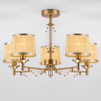 потолочная люстра eurosvet amalfi 60081/5 золотая бронза в Мурманске