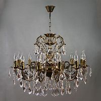 подвесная люстра ambiente alicante 8888/12 pb new leaf бронза в Мурманске