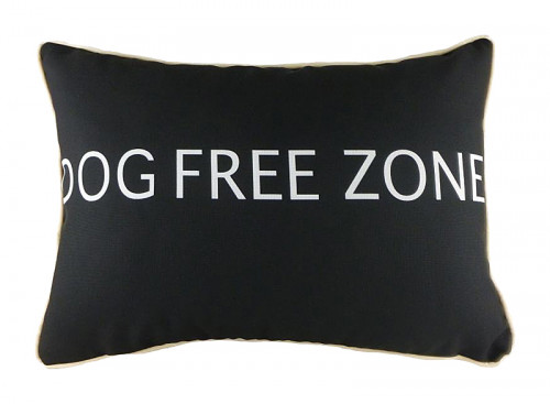 подушка с надписью dog free zone в Мурманске