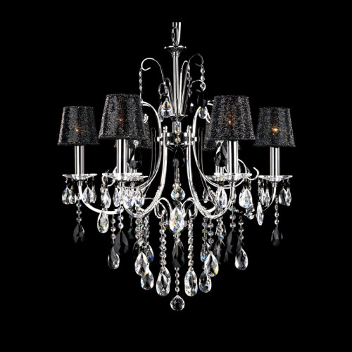 люстра md92721-6a от illuminati прозрачная/черная/ хром в Мурманске